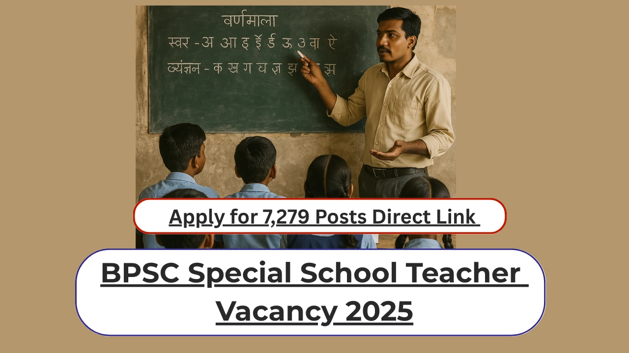 BPSC special school teacher vacancy 2025