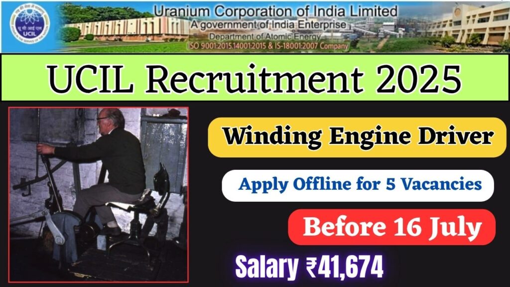 UCIL Winding Engine Driver Recruitment 2025