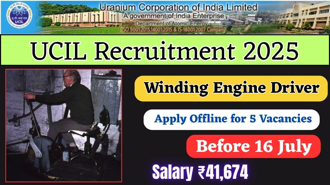 UCIL Winding Engine Driver Recruitment 2025
