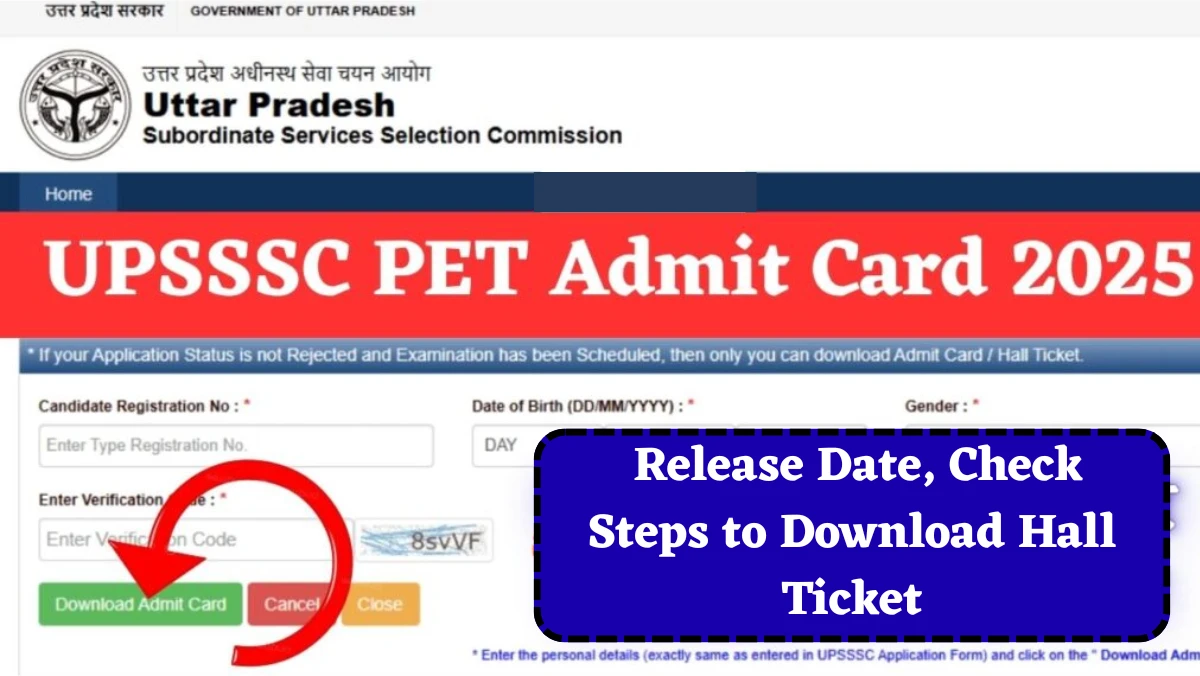 UPSSSC PET Admit Card 2025