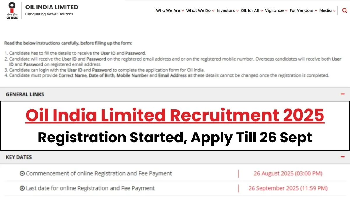 Oil India Limited Recruitment 2025